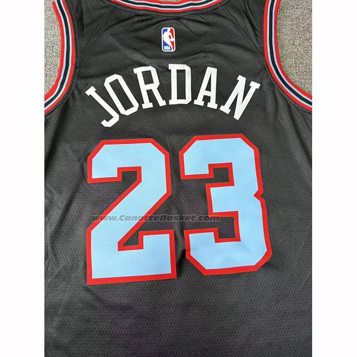 Maglia Chicago Bulls Michael Jordan No 23 Citta 2025-26 Nero